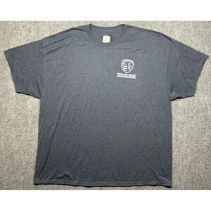 Fanatics MLS T-Shirt Mens 3XL Blue Sporting KC Diamond Scroll Kansas City New